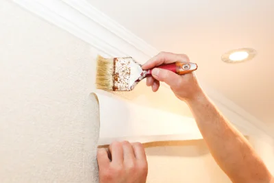 Pose de papier peint à Chaumard — revêtements muraux et toiles de verre